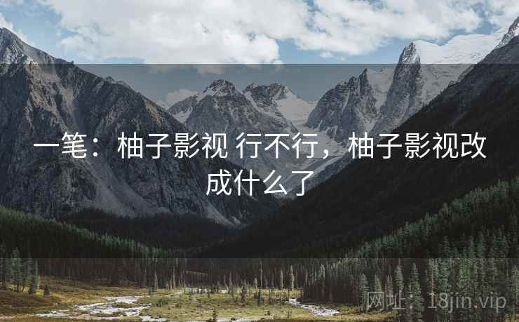一笔：柚子影视 行不行，柚子影视改成什么了